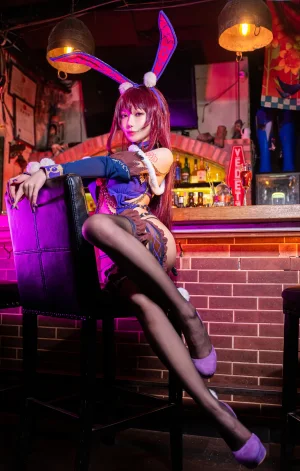 阿包也是兔娘《斯卡哈兔女郎》主题写真：32张全套美图