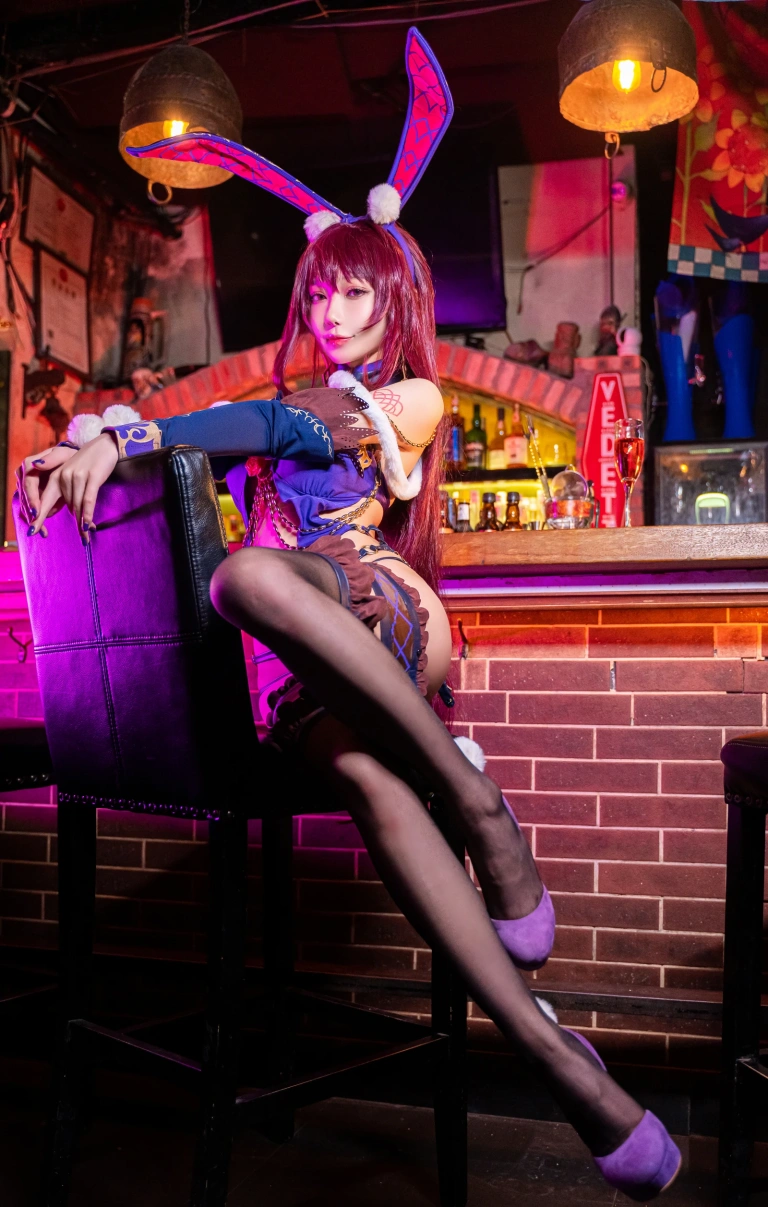 阿包也是兔娘《斯卡哈兔女郎》主题写真：32张全套美图