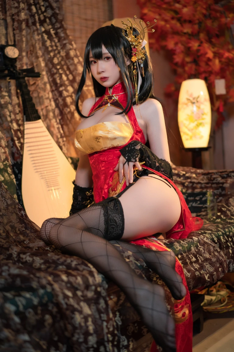 西园寺南歌《大凤 旗袍》主题写真：35张全套美图