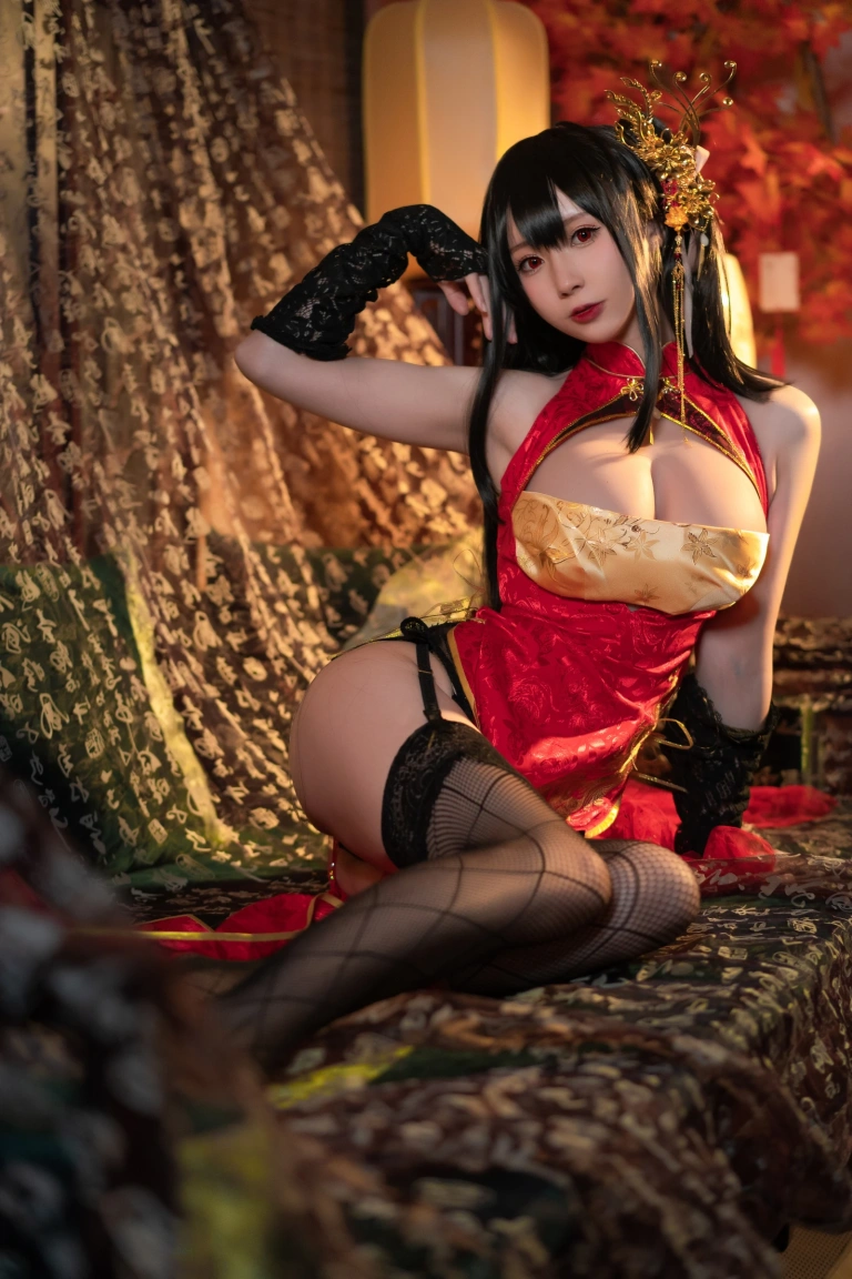 西园寺南歌《大凤 旗袍》主题写真：35张全套美图