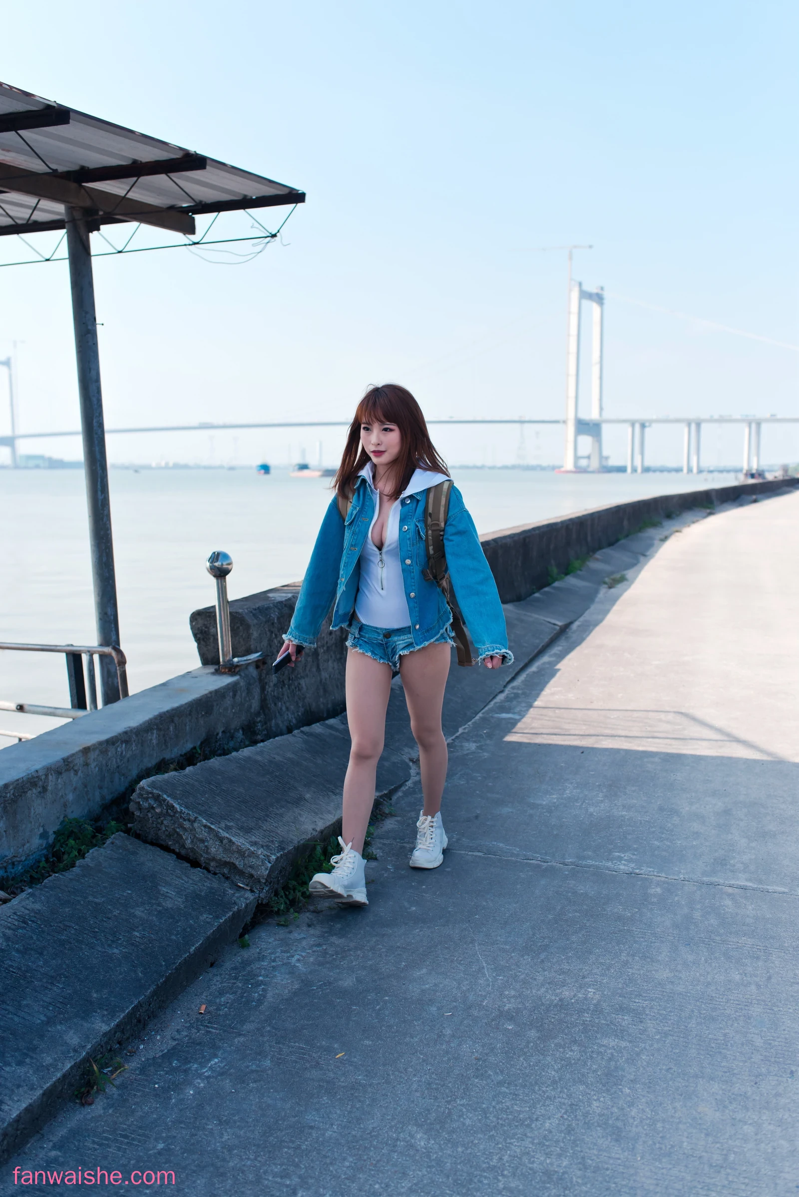 清水由乃 清水由乃 NO.010 - 御风街拍 轻水海鸥岛肉丝牛仔街拍