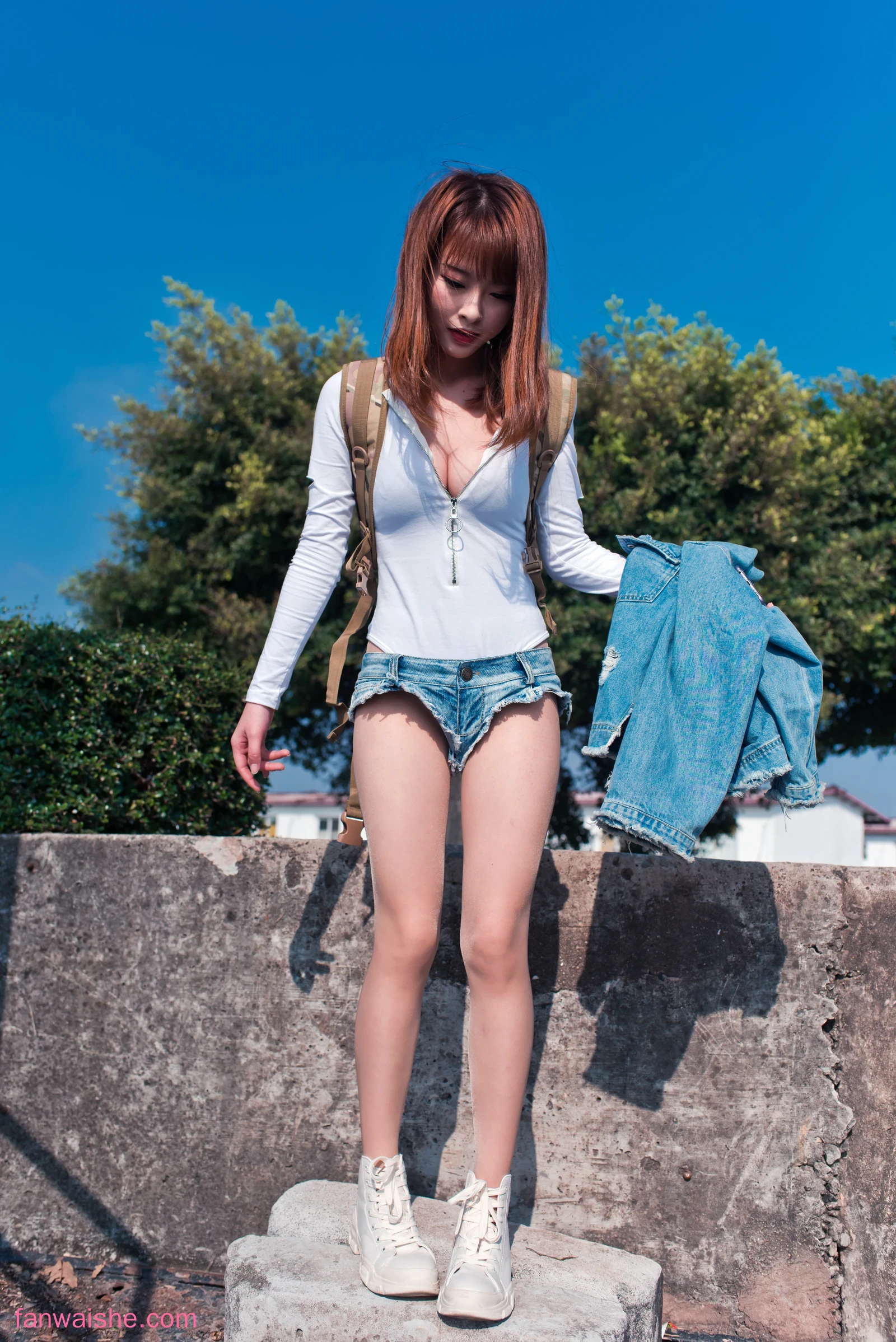 清水由乃 清水由乃 NO.010 - 御风街拍 轻水海鸥岛肉丝牛仔街拍