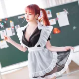 叉子宝宝《双马尾透明女仆》主题写真：43张全套美图