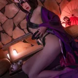 可可老师《酒吞温泉》主题写真：51张全套美图