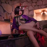 可可老师《酒吞温泉》主题写真：51张全套美图