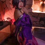 可可老师《酒吞温泉》主题写真：51张全套美图