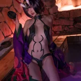 可可老师《酒吞温泉》主题写真：51张全套美图