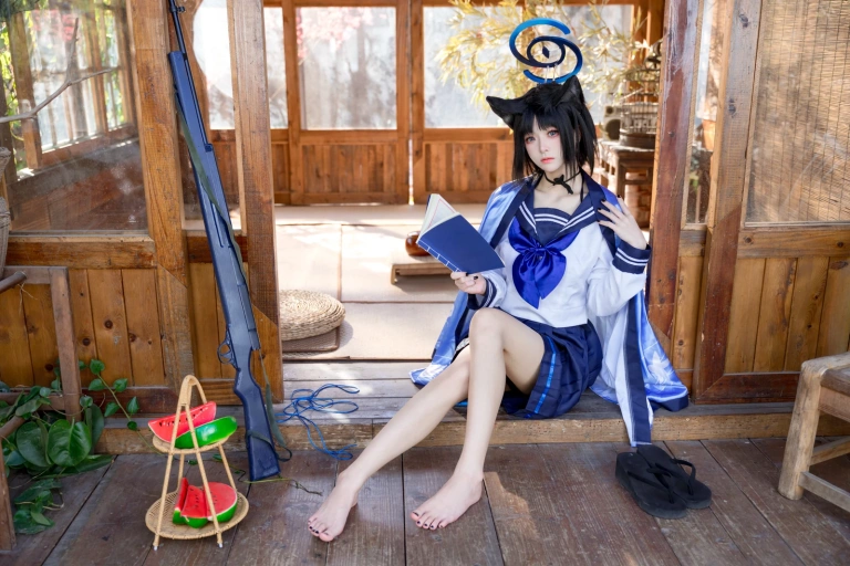 九柒喵《桐生桔梗》主题写真：88张全套美图