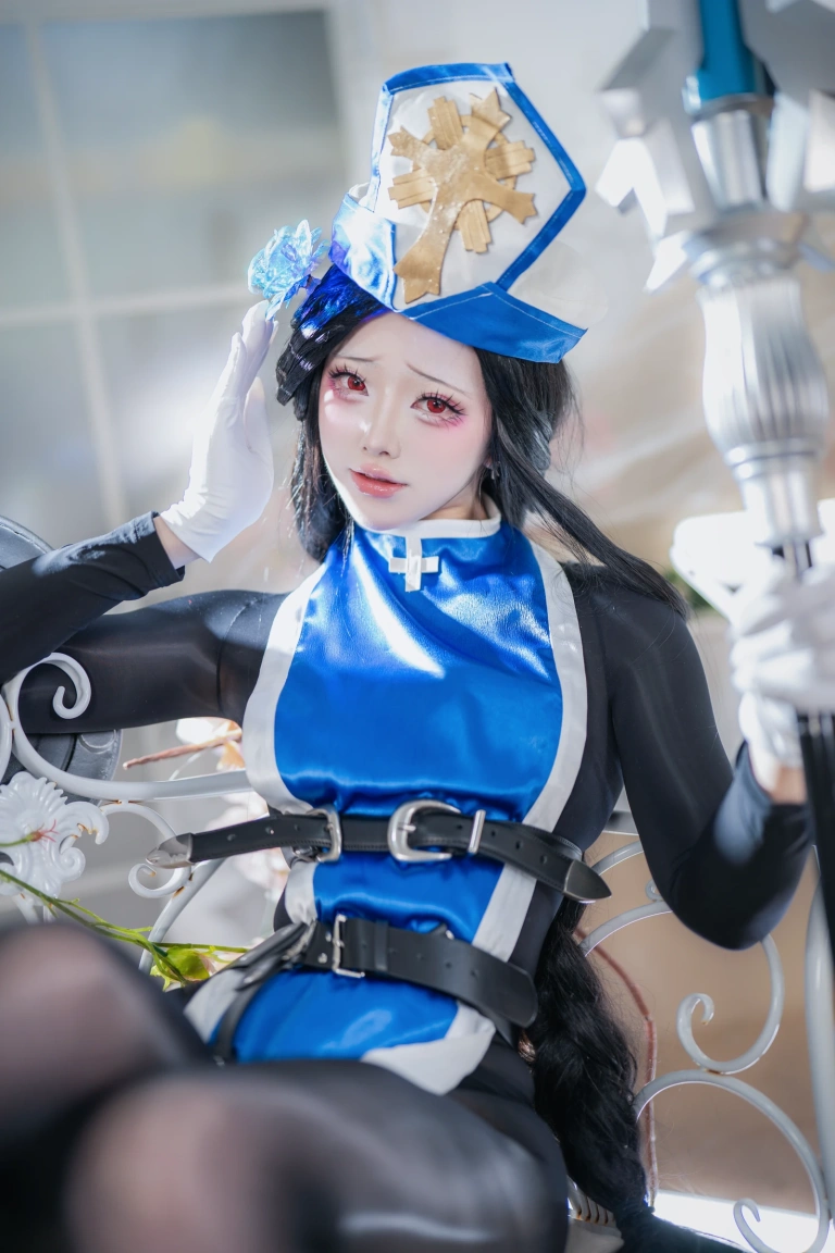 前野太太《胜利女神：妮姬 梅登 冰玫瑰》主题写真：94张全套美图