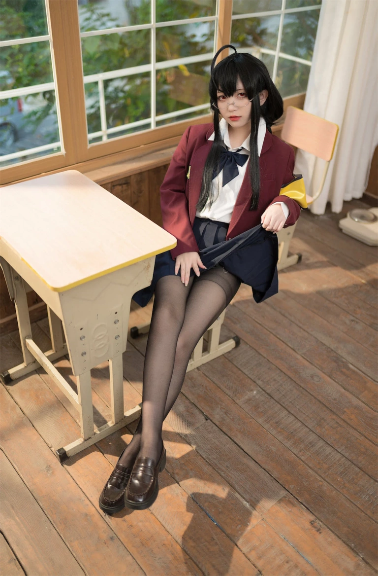 花铃《大凤jk放学后风纪委员》主题写真：71张全套美图