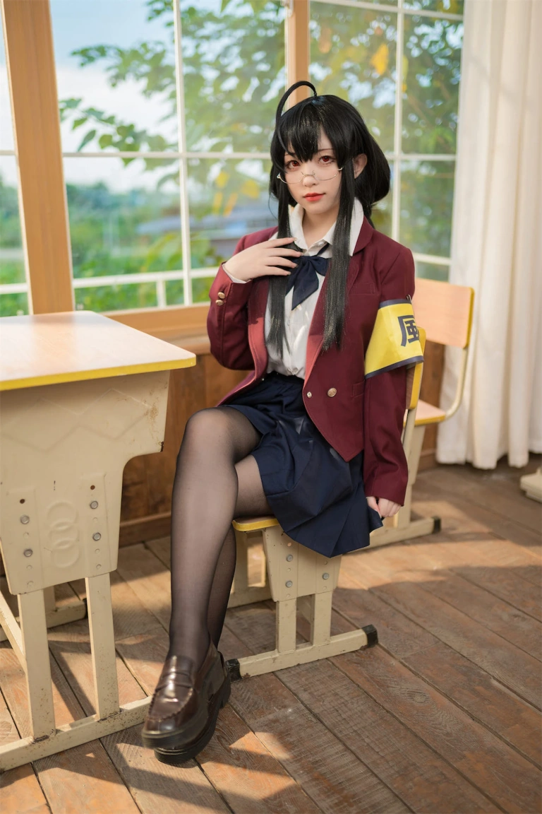 花铃《大凤jk放学后风纪委员》主题写真：71张全套美图