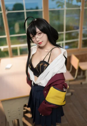 花铃《大凤jk放学后风纪委员》主题写真：71张全套美图