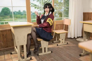 花铃《大凤jk放学后风纪委员》主题写真：71张全套美图
