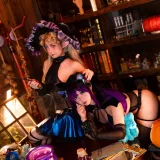 小和甜酒&橙风千雅《魔女猫咪》主题写真：118张全套美图