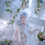 小野寺地瓜《纯白魔女》主题写真：15张全套美图