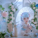 小野寺地瓜《纯白魔女》主题写真：15张全套美图