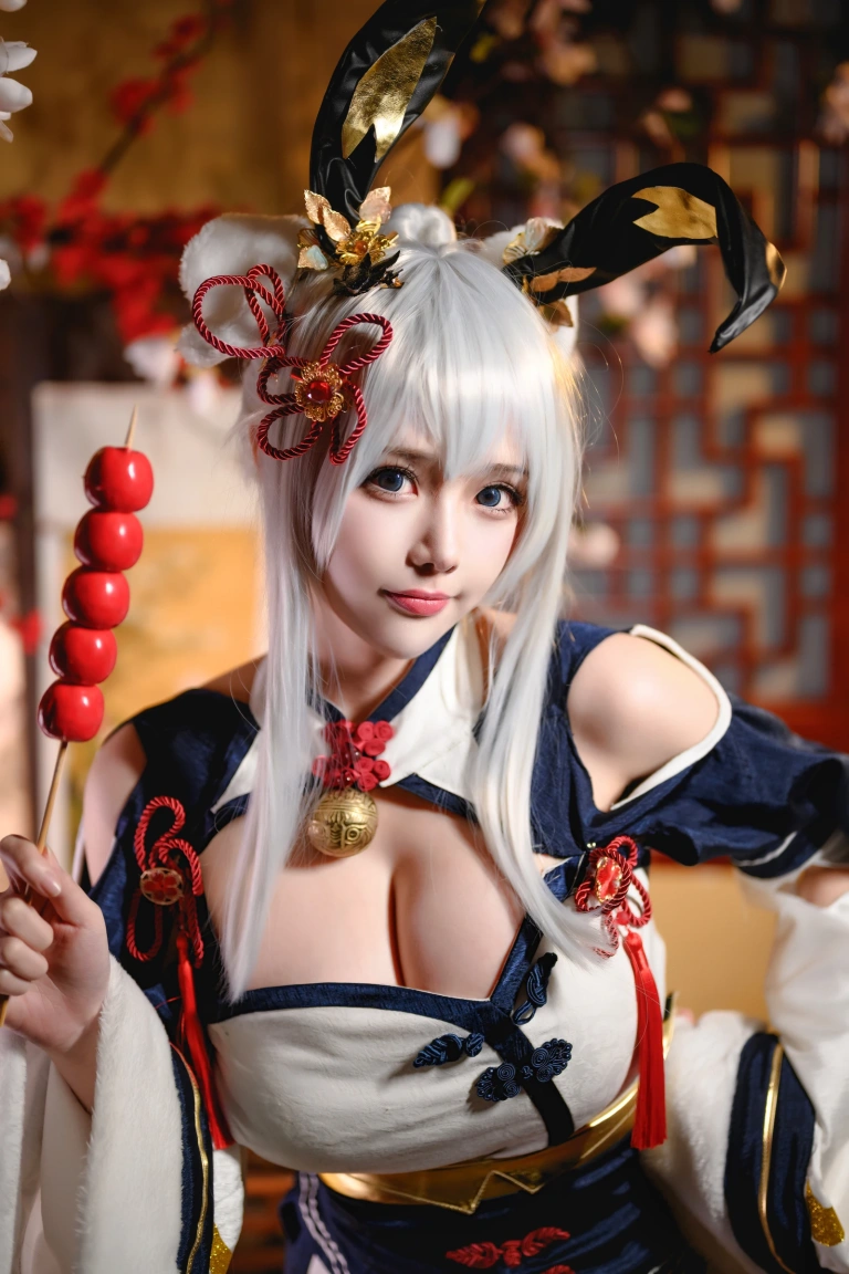凛子酱《旗袍兔兔》主题写真：21张全套美图