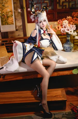 凛子酱《旗袍兔兔》主题写真：21张全套美图