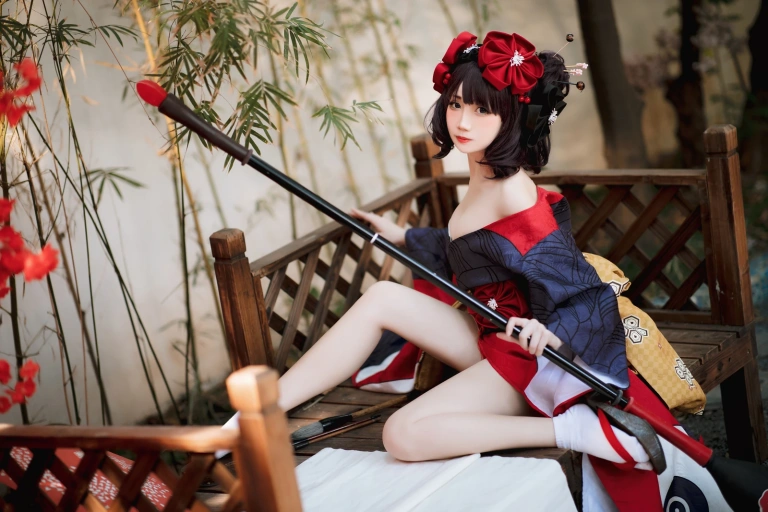 焖焖碳《葛饰阿荣》主题写真：22张全套美图