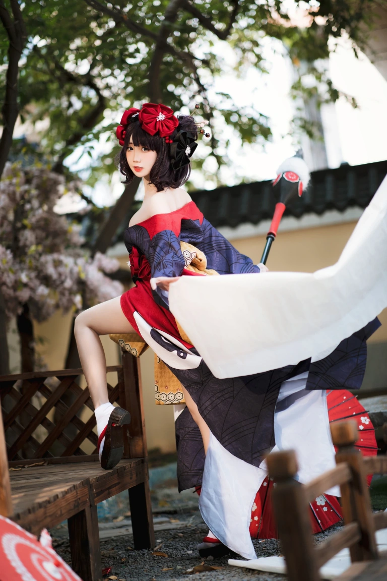 焖焖碳《葛饰阿荣》主题写真：22张全套美图