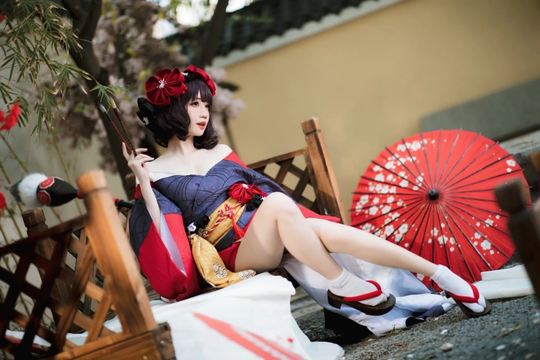 焖焖碳《葛饰阿荣》主题写真：22张全套美图