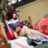 焖焖碳《葛饰阿荣》主题写真：22张全套美图