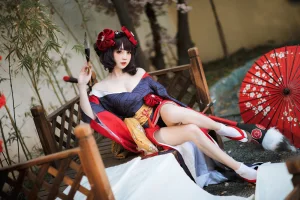 焖焖碳《葛饰阿荣》主题写真：22张全套美图