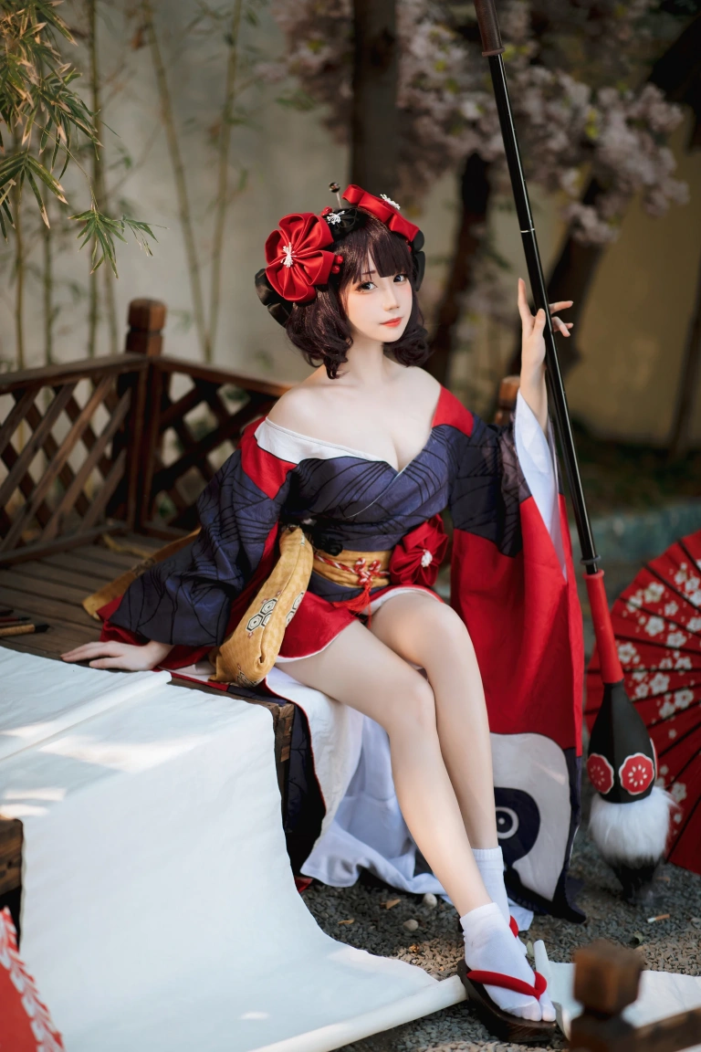 焖焖碳《葛饰阿荣》主题写真：22张全套美图