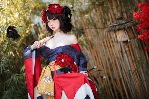 焖焖碳《葛饰阿荣》主题写真：22张全套美图