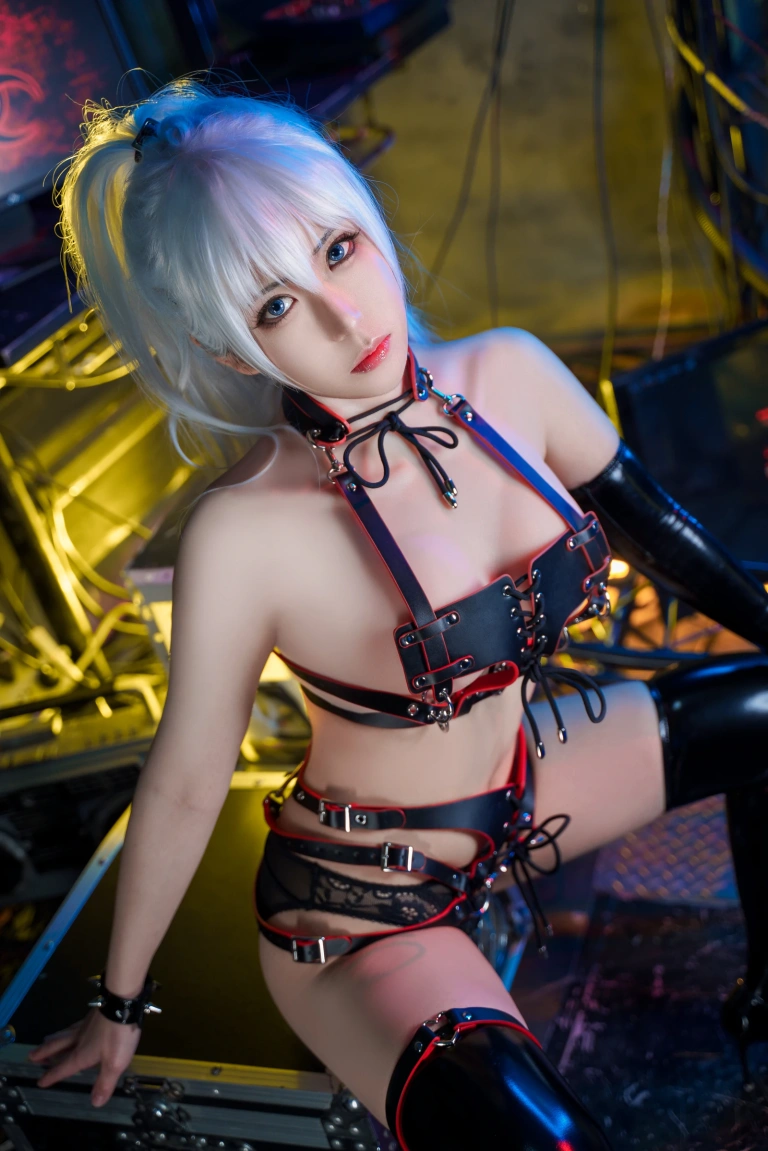 虎森森《皮革女王》主题写真：25张全套美图