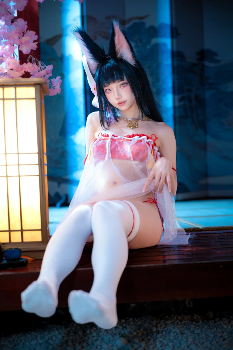 狐玖玖《碧蓝航线长门睡衣》主题写真：29张全套美图