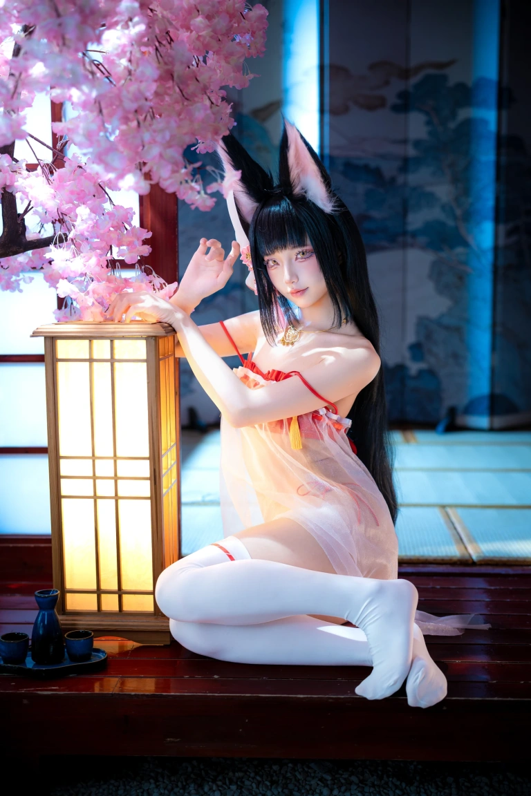 狐玖玖《碧蓝航线长门睡衣》主题写真：29张全套美图