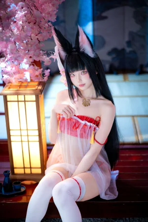 狐玖玖《碧蓝航线长门睡衣》主题写真：29张全套美图