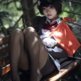 矢量鱼《蔚蓝档案 春日椿导游》主题写真：32张全套美图