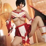 前羽《碧蓝档案 春日椿》主题写真：33张全套美图