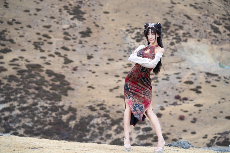 三水子《玉玲珑旗袍》主题写真：54张全套美图