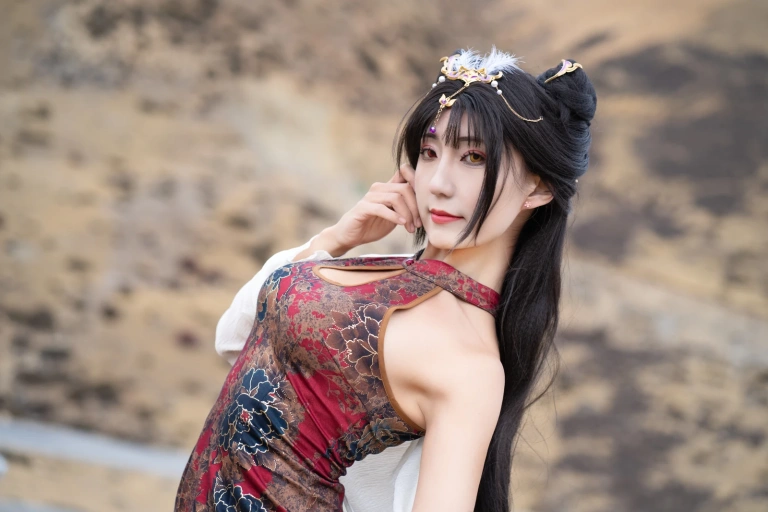 三水子《玉玲珑旗袍》主题写真：54张全套美图