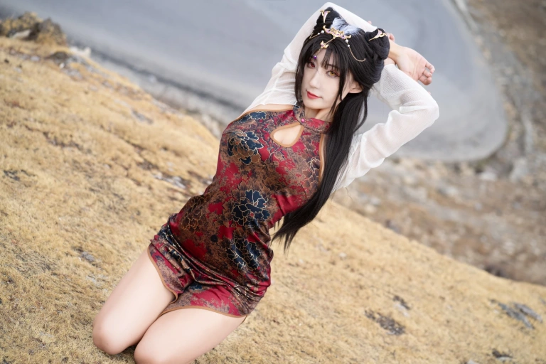三水子《玉玲珑旗袍》主题写真：54张全套美图