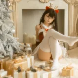 幼水铃衣《圣诞小鹿》主题写真：80张全套美图，含2个视频