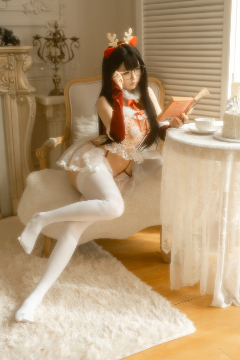 幼水铃衣《圣诞小鹿》主题写真：80张全套美图，含2个视频