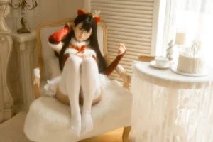 幼水铃衣《圣诞小鹿》主题写真：80张全套美图，含2个视频