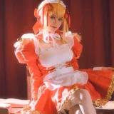星黛鹿鹿《FGO 尼禄女仆》主题写真：34张全套美图