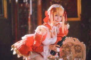 星黛鹿鹿《FGO 尼禄女仆》主题写真：34张全套美图