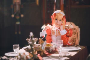 星黛鹿鹿《FGO 尼禄女仆》主题写真：34张全套美图