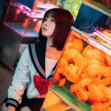 河豚抚子《金鱼jk》主题写真：25张全套美图
