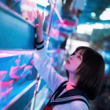 河豚抚子《金鱼jk》主题写真：25张全套美图