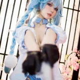 阿包也是兔娘《少女前线 PA15翠雀媚》主题写真：31张全套美图