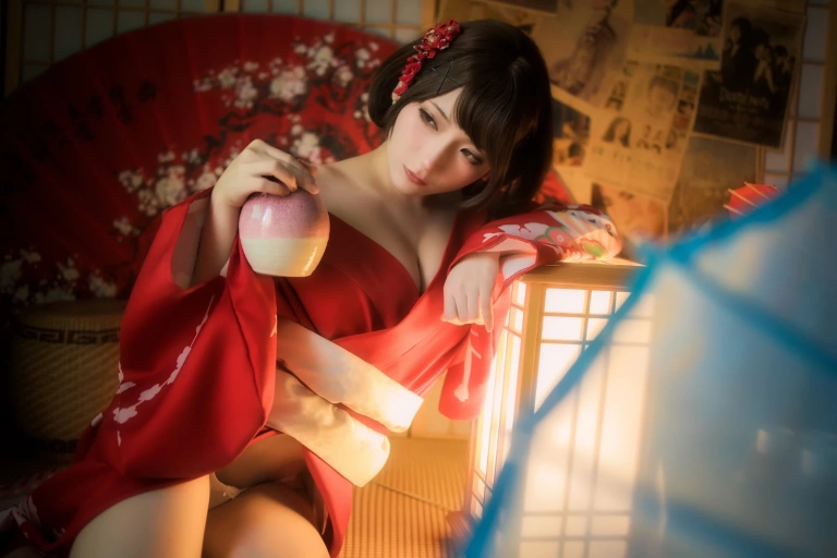 是三不是世《和服》主题写真：20张全套美图