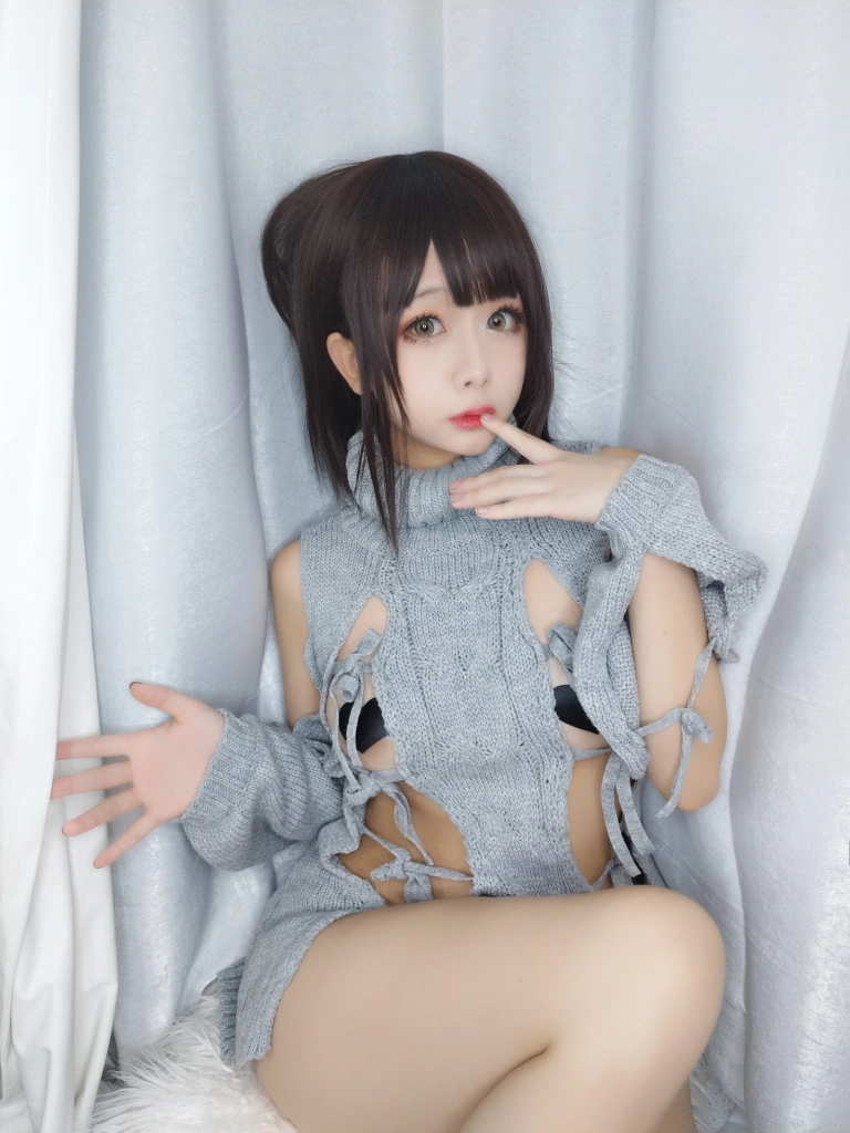 日奈娇(椎名莜)《毛衣》主题写真：35张全套美图