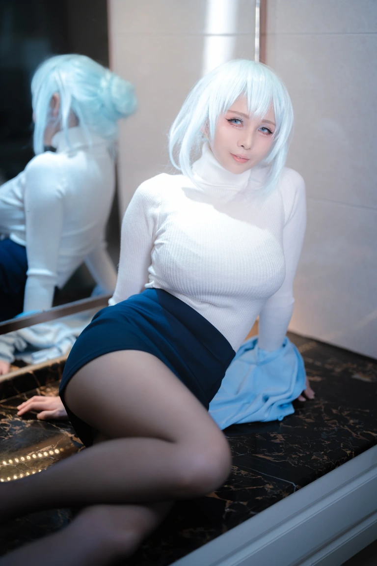 上杉绘黎落《雪女》主题写真：48张全套美图